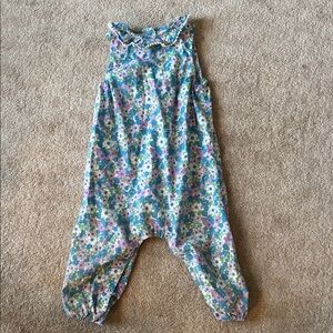 Baby Boden Blue Floral Bodysuit